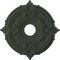 Ekena Millwork Attica PVC Medallion (Canopies up to 5 5/8"), 16"OD x 3 1/2"ID x 1"P, Satin Hunt Club Green CMP16ATGHC - alternate 1